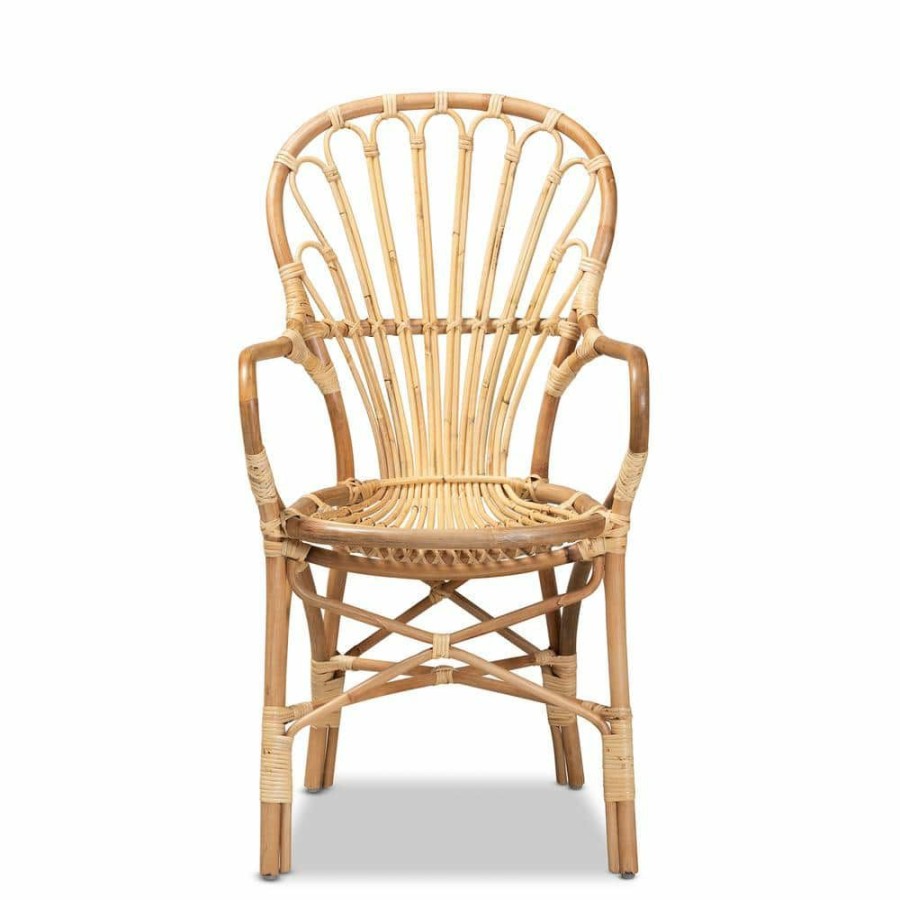 Living Room Furniture * | Sheraton Natural Dining Chair By Baxton Studio