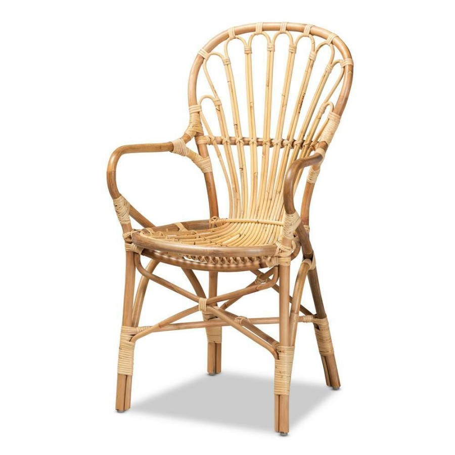 Living Room Furniture * | Sheraton Natural Dining Chair By Baxton Studio