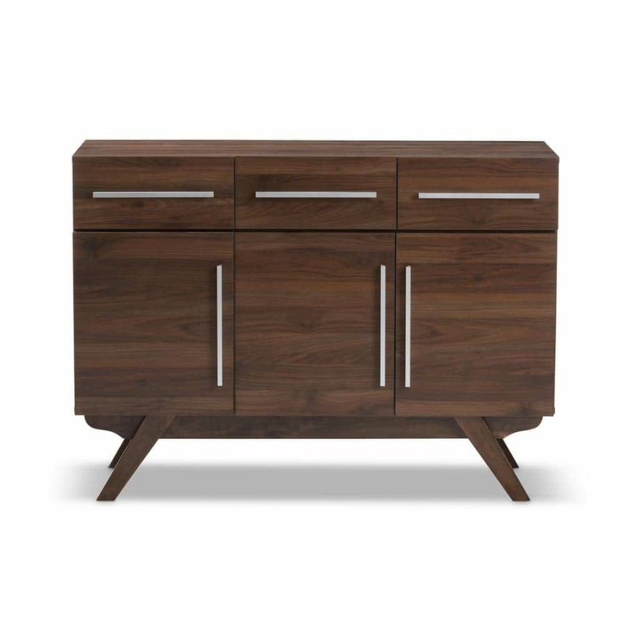 Living Room Furniture * | Ashfield Brown Sideboard By Baxton Studio