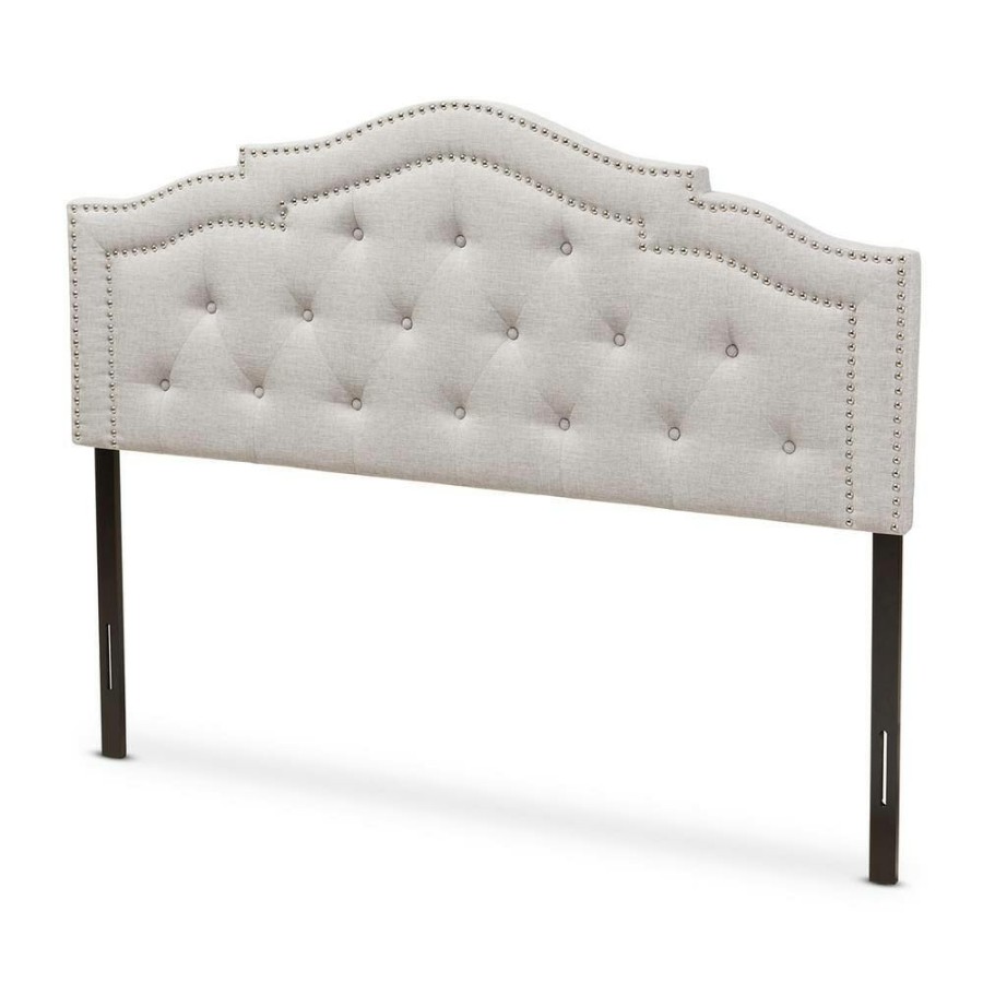 Bedroom Furniture * | Edith Beige Queen Headboard By Baxton Studio