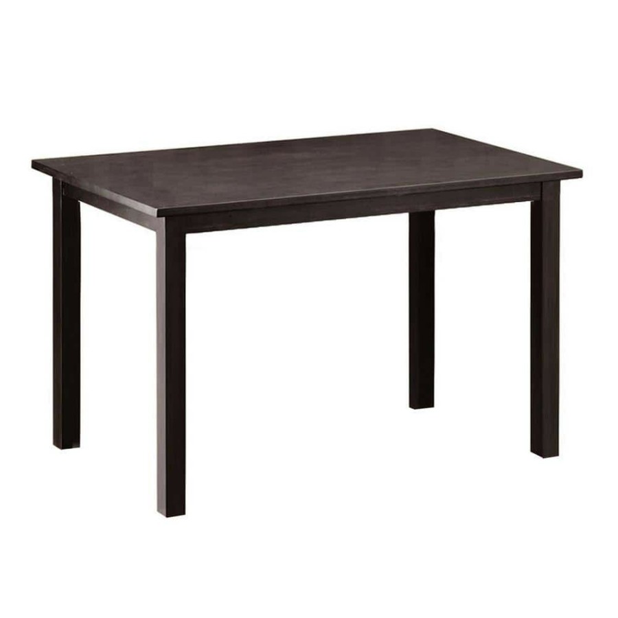 Living Room Furniture * | Andrew Dark Brown Wood Dining Table By Baxton Studio