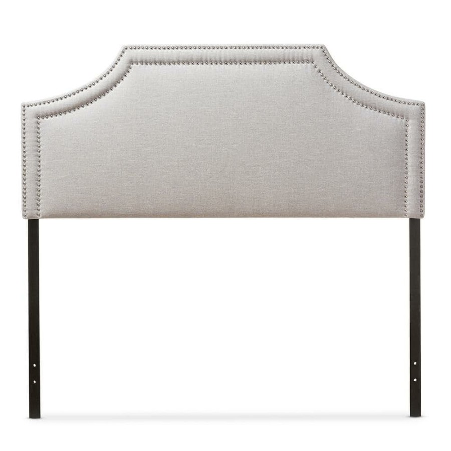 Bedroom Furniture * | Avignon Beige King Headboard By Baxton Studio