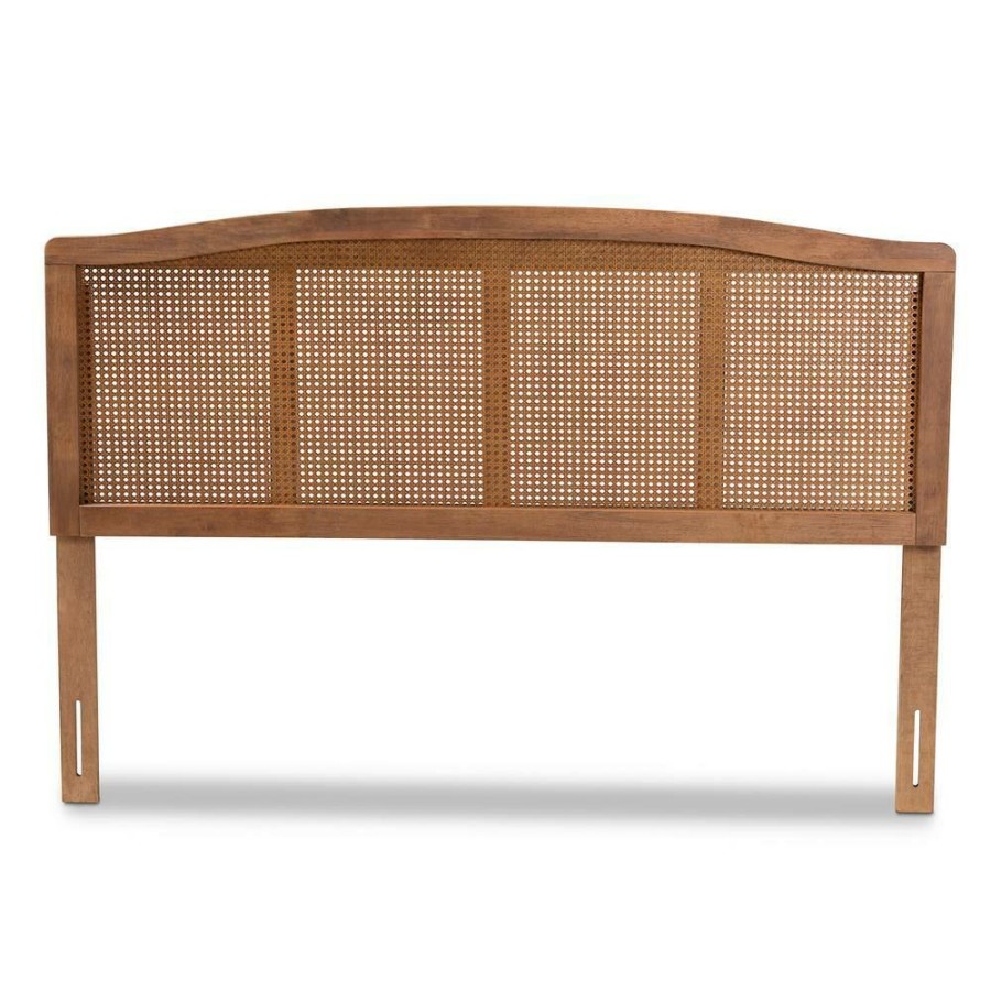 Bedroom Furniture * | Marieke Ash Walnut King Headboard By Baxton Studio