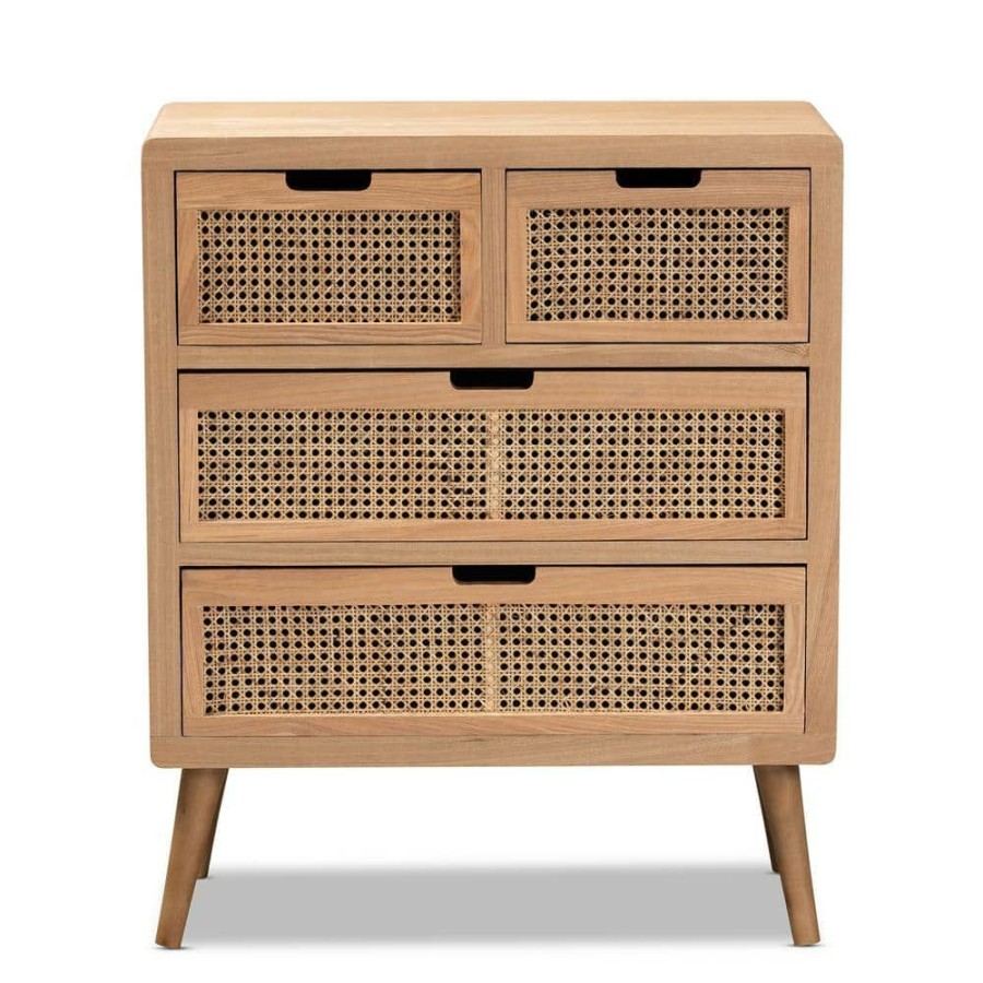 Bar Furniture * | Alina Oak Storage Cabinet By Baxton Studio