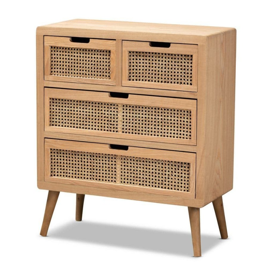 Bar Furniture * | Alina Oak Storage Cabinet By Baxton Studio